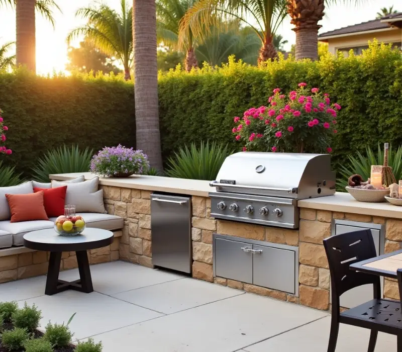 outdoor kitchen